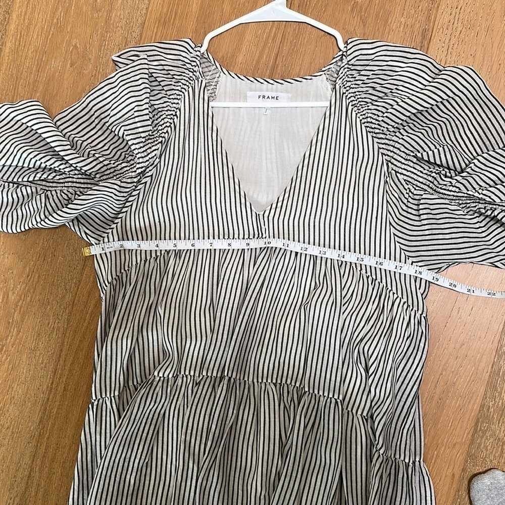 Frame High Low Striped Dress Sz S - Picture 7 of 11